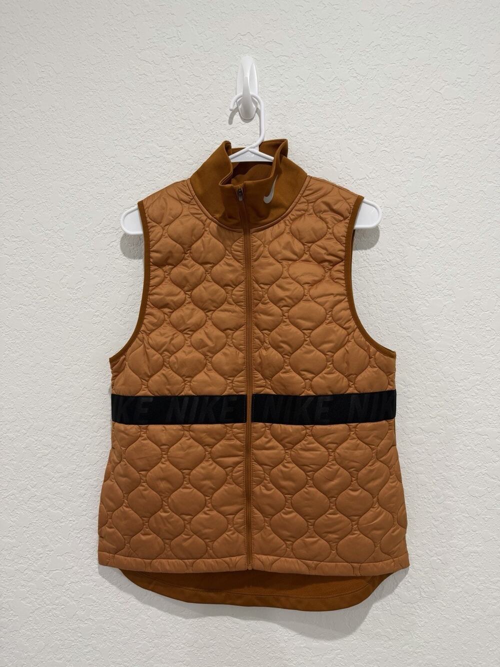 Nike Aerolayer Vest Burnt Sienna Orange Running Size Medium